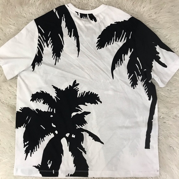 Perry Ellis black and white printed t-shirt XLT - Picture 3 of 4